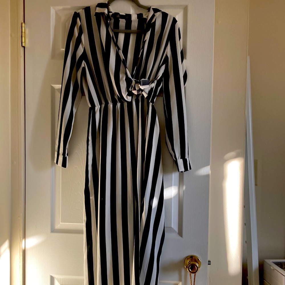 Striped jumpsuit